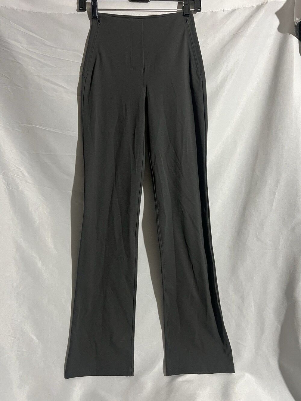 Lululemon Athletica High Rise Flare Legging Pant Graphite Grey Workouts Yoga Sz2